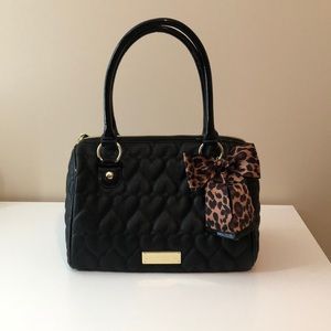 Betsey Johnson Large Black Satchel